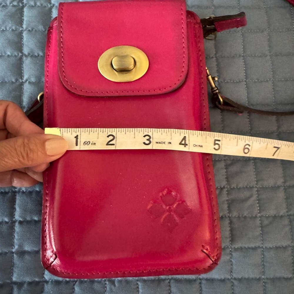 Patricia Nash Leather Pink Crossbody Bag - Picture 9 of 9